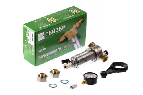 Гейзер Бастион 112 1/2 х.в. с манометром - Изображение