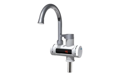 Проточный кран-водонагреватель UNIPUMP BEF-001 с дисплеем и жестким изливом