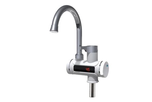 Проточный кран-водонагреватель UNIPUMP BEF-001 с дисплеем и жестким изливом - Изображение
